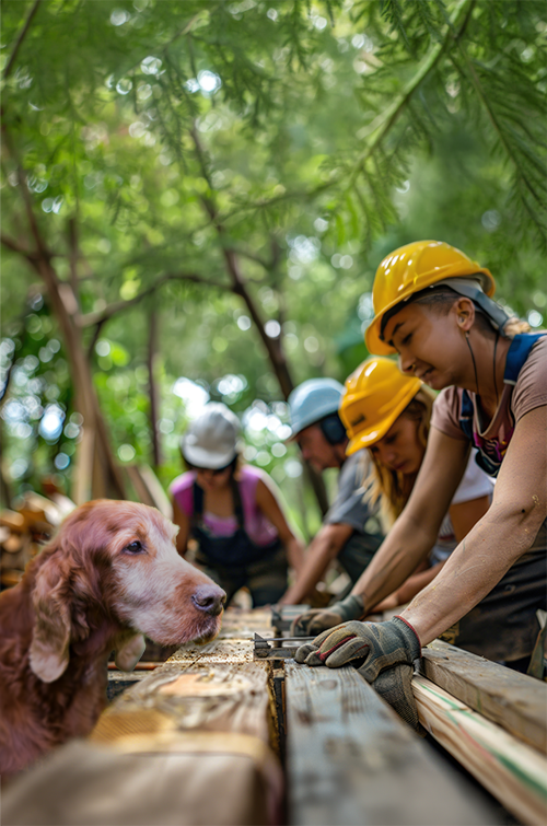 People helping build Mojo’s Safe Haven